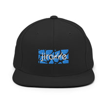 Load image into Gallery viewer, Aqua Giraffe Print Box Logo Snapback Hat