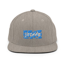 Load image into Gallery viewer, Aqua Giraffe Print Box Logo Snapback Hat