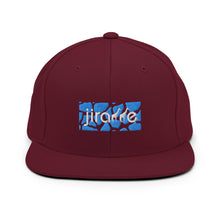 Load image into Gallery viewer, Aqua Giraffe Print Box Logo Snapback Hat