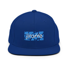 Load image into Gallery viewer, Aqua Giraffe Print Box Logo Snapback Hat
