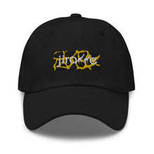 Load image into Gallery viewer, Gold Giraffe Print Box Logo Hat