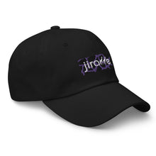 Load image into Gallery viewer, Purple Giraffe Print Box Logo Hat
