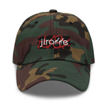 Load image into Gallery viewer, Red Giraffe Print Box Logo Hat