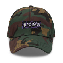 Load image into Gallery viewer, Purple Giraffe Print Box Logo Hat