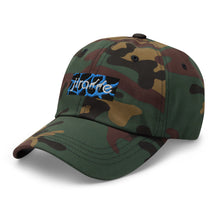 Load image into Gallery viewer, Aqua Giraffe Print Box Logo Hat