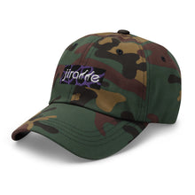 Load image into Gallery viewer, Purple Giraffe Print Box Logo Hat