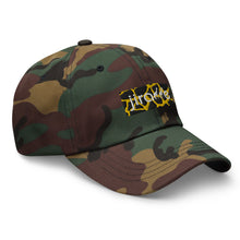 Load image into Gallery viewer, Gold Giraffe Print Box Logo Hat