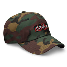 Load image into Gallery viewer, Red Giraffe Print Box Logo Hat