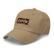 Load image into Gallery viewer, Orange Giraffe Print Box Logo Hat