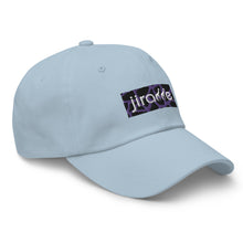 Load image into Gallery viewer, Purple Giraffe Print Box Logo Hat