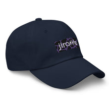 Load image into Gallery viewer, Purple Giraffe Print Box Logo Hat