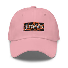 Load image into Gallery viewer, Orange Giraffe Print Box Logo Hat