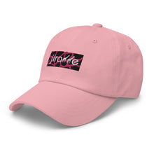 Load image into Gallery viewer, Pink Giraffe Print Box Logo Hat
