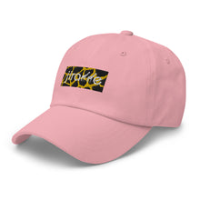Load image into Gallery viewer, Gold Giraffe Print Box Logo Hat