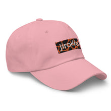 Load image into Gallery viewer, Orange Giraffe Print Box Logo Hat