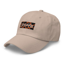 Load image into Gallery viewer, Orange Giraffe Print Box Logo Hat