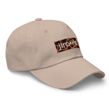 Load image into Gallery viewer, Orange Giraffe Print Box Logo Hat