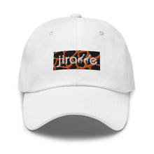 Load image into Gallery viewer, Orange Giraffe Print Box Logo Hat