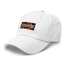Load image into Gallery viewer, Orange Giraffe Print Box Logo Hat