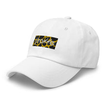 Load image into Gallery viewer, Gold Giraffe Print Box Logo Hat