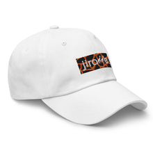 Load image into Gallery viewer, Orange Giraffe Print Box Logo Hat