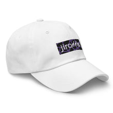Load image into Gallery viewer, Purple Giraffe Print Box Logo Hat