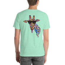 Load image into Gallery viewer, Sunglasses & Tongue Out Giraffe Short-Sleeve Shirt