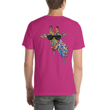 Load image into Gallery viewer, Sunglasses & Tongue Out Giraffe Short-Sleeve Shirt