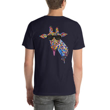 Load image into Gallery viewer, Sunglasses & Tongue Out Giraffe Short-Sleeve Shirt