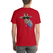 Load image into Gallery viewer, Sunglasses & Tongue Out Giraffe Short-Sleeve Shirt