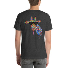 Load image into Gallery viewer, Sunglasses & Tongue Out Giraffe Short-Sleeve Shirt