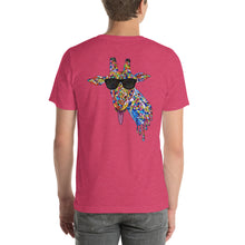 Load image into Gallery viewer, Sunglasses & Tongue Out Giraffe Short-Sleeve Shirt