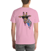 Load image into Gallery viewer, Sunglasses & Tongue Out Giraffe Short-Sleeve Shirt
