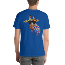 Load image into Gallery viewer, Sunglasses & Tongue Out Giraffe Short-Sleeve Shirt