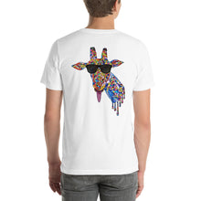 Load image into Gallery viewer, Sunglasses & Tongue Out Giraffe Short-Sleeve Shirt