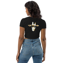 Load image into Gallery viewer, Sunflower Giraffe Organic Crop Top