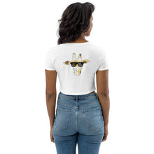 Load image into Gallery viewer, Sunflower Giraffe Organic Crop Top