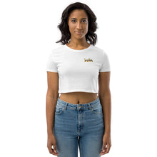 Load image into Gallery viewer, Sunflower Giraffe Organic Crop Top