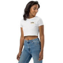 Load image into Gallery viewer, Sunflower Giraffe Organic Crop Top
