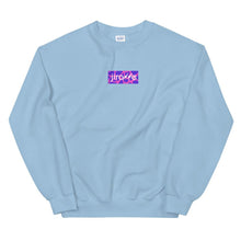 Load image into Gallery viewer, Pink & Purple Box Logo Sweatshirt - jiraffe Threads