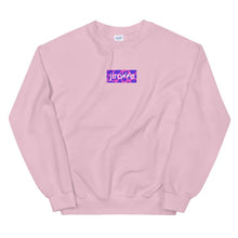 Load image into Gallery viewer, Pink & Purple Box Logo Sweatshirt - jiraffe Threads