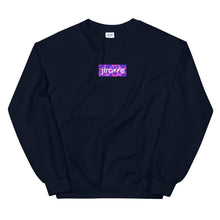 Load image into Gallery viewer, Pink & Purple Box Logo Sweatshirt - jiraffe Threads