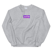 Load image into Gallery viewer, Pink & Purple Box Logo Sweatshirt - jiraffe Threads