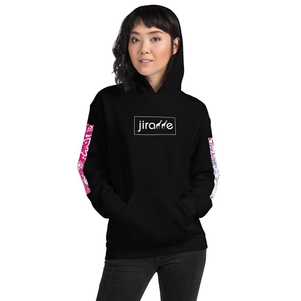 Black hoodie clearance with purple writing