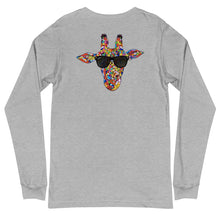 Load image into Gallery viewer, Mosaic Giraffe Head Long Sleeve Tee