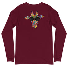 Load image into Gallery viewer, Mosaic Giraffe Head Long Sleeve Tee