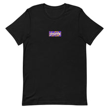Load image into Gallery viewer, Purple & Gold Box Logo Tee - jiraffe Threads