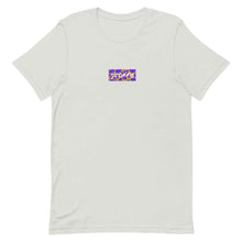 Load image into Gallery viewer, Purple & Gold Box Logo Tee - jiraffe Threads