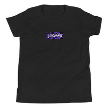 Load image into Gallery viewer, Purple & Black Box Logo Tee - jiraffe Threads