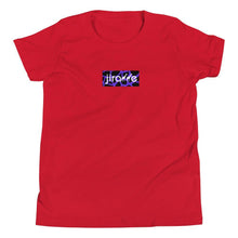 Load image into Gallery viewer, Purple & Black Box Logo Tee - jiraffe Threads